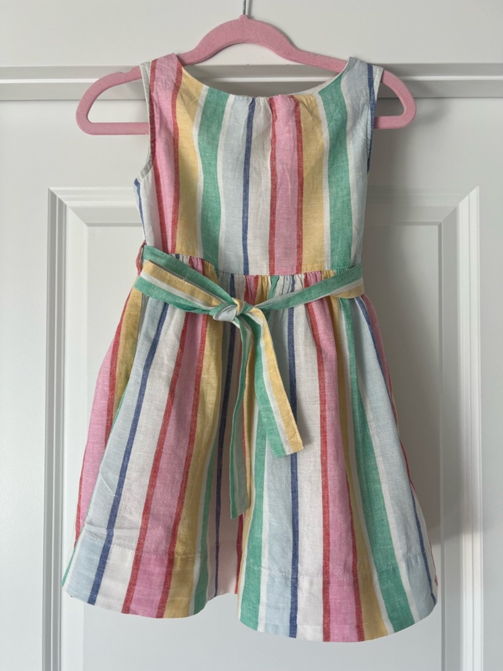 Mini Biden Girls Striped Sleeveless Dress Size 3-4Y